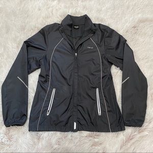 Hind Gray Windbreaker Zip Up Workout Jacket
